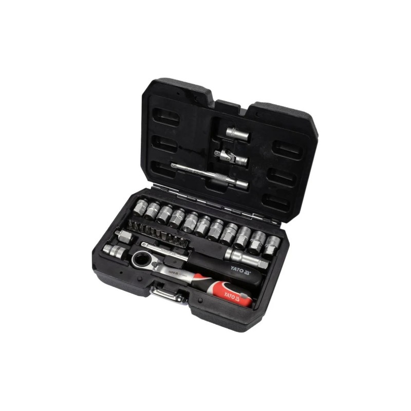 Набор торцевых головок проходных SPLINE 1/4" YATO YT-38650