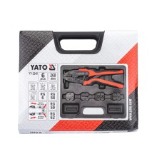 Пассатижи для обжима и зачистки проводов в наборе  YATO YT-2245