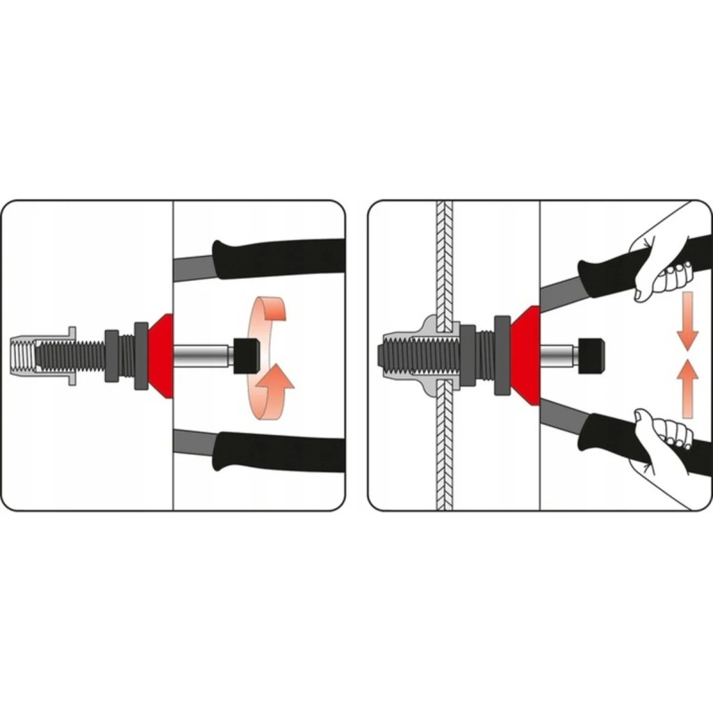 Заклепочник для резьбовых заклепок М3-М12 YATO YT-36129