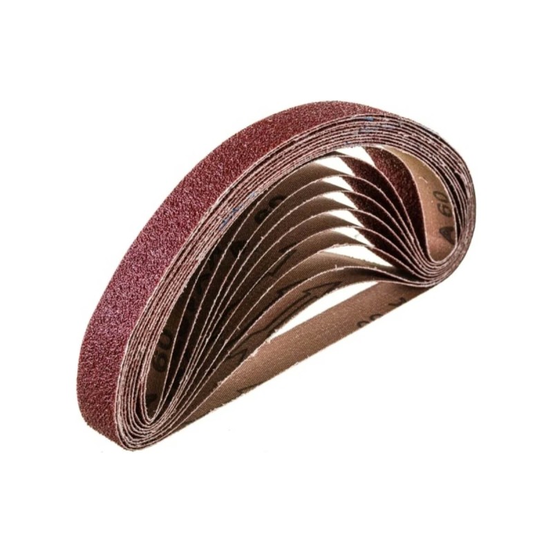 Шлифлента бесконечная 10шт P80 20х520мм  YATO YT-09748