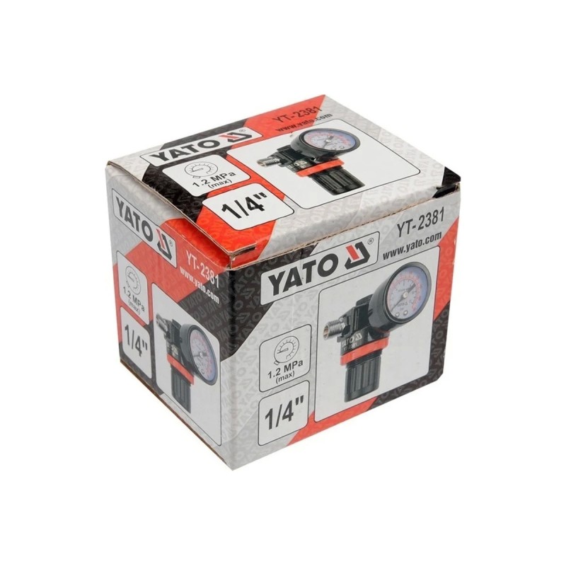 Редукционный клапан с манометром 1/4" YATO YT-2381