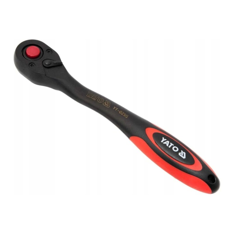 Трещотка 1/2", 72 зубца, CrV, 2-х комп. рукоятка YATO YT-0295