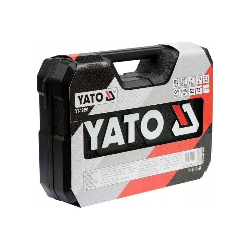 Набор инструментов 1/2'' 82пр. L YATO YT-12691