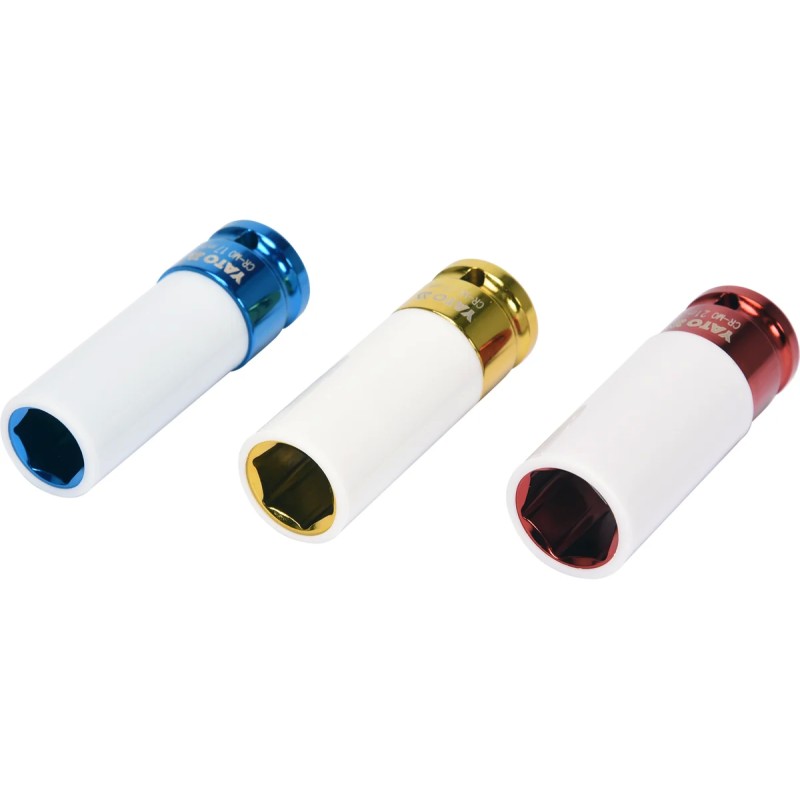 Набор торцевых головок 1/2" для дисков (17, 19, 21мм) ударные YATO YT-1056