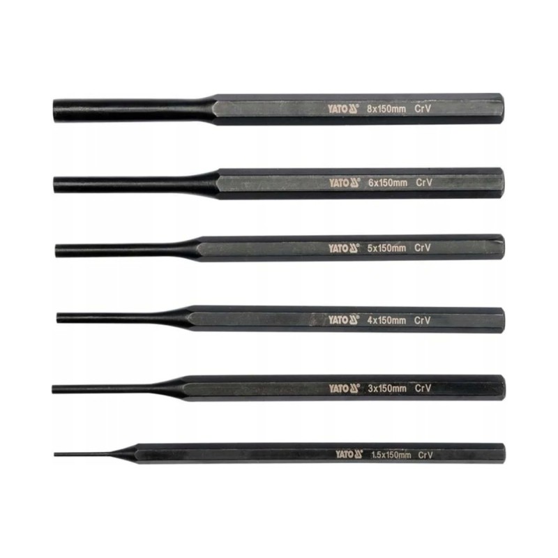 Набор выколоток 1,5-8мм 6шт YATO YT-47121