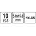 Пластиковые заклёпки 5.0x15.8мм 10шт. YATO YT-35981