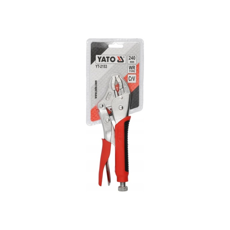 Зажим ручной (нескользящая ручка) 240мм YATO YT-2153