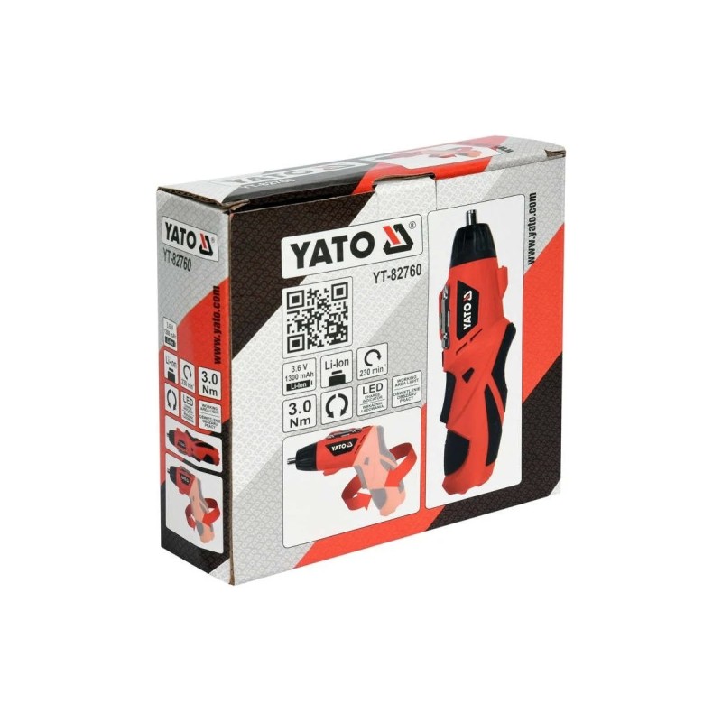Аккумуляторная отвертка 3,6В 1,3 Ач YATO YT-82760