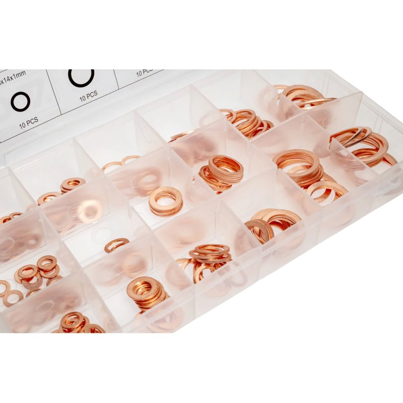 Набор мягких медных шайб 220 шт YATO YT-068721