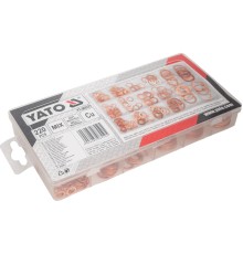 Набор мягких медных шайб 220 шт YATO YT-068721