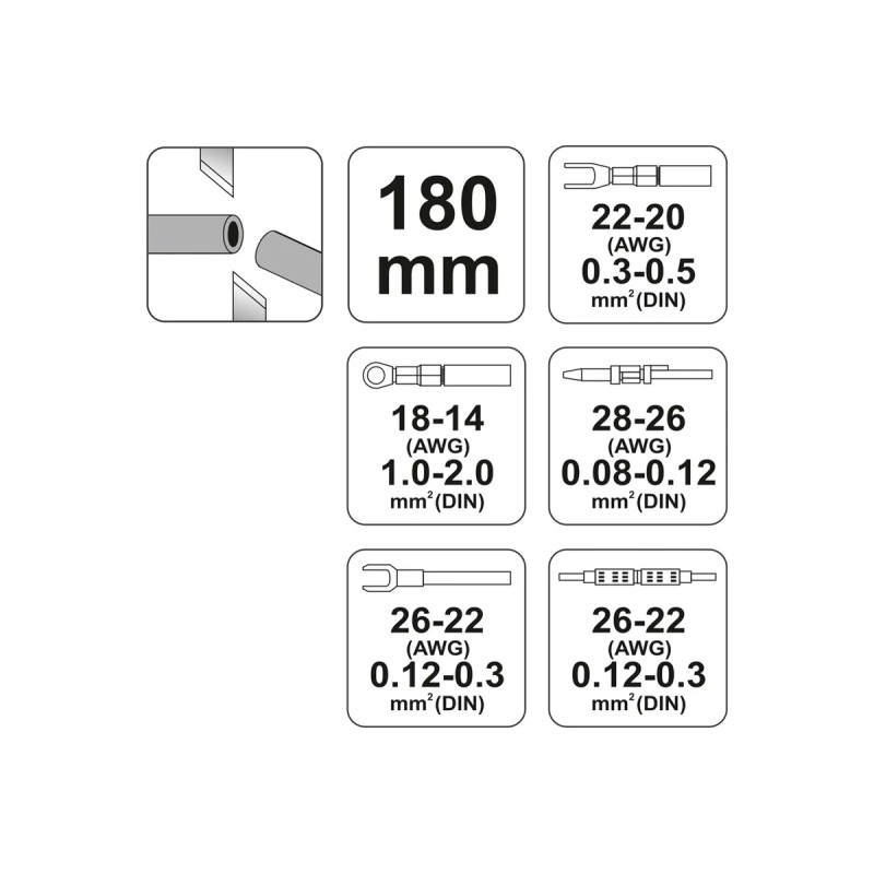Инструмент для обжима и зачистки проводов  YATO YT-2255