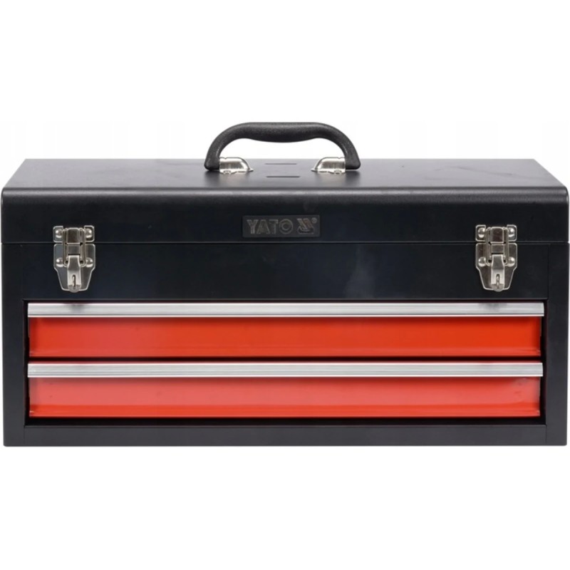Ящик для инструмента металлический с 2-мя выдвижными полками YATO YT-08872