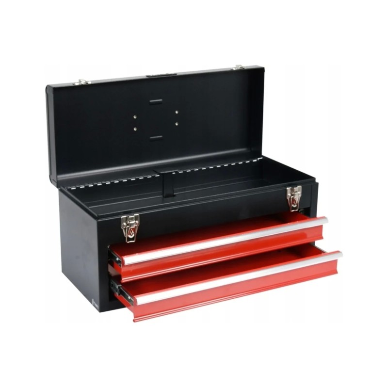 Ящик для инструмента металлический с 2-мя выдвижными полками YATO YT-08872