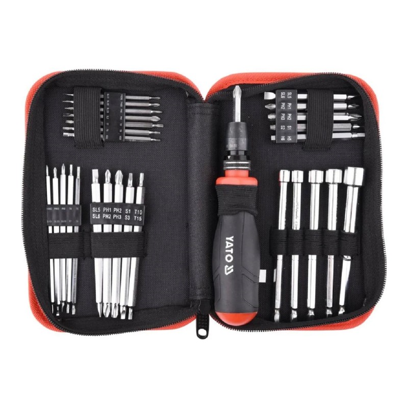 Набор -отвертка с битами, 28 предметов YATO YT-27940