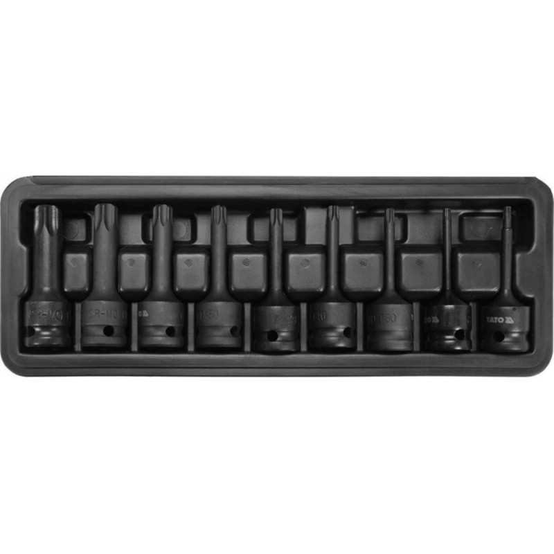 Набор ударных головок Torx 1/2" YATO YT-10654