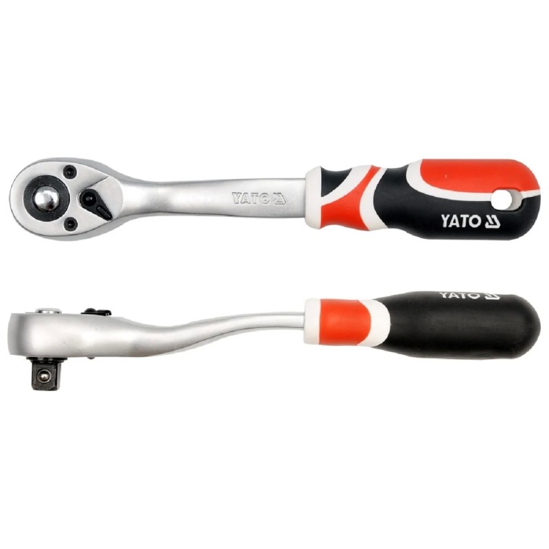 Трещотка с изогнутой ручкой 3/8" YATO YT-0731