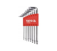 Набор ключей TORX 8шт. T 9-T40  Г-образных с шаром YATO YT-05123