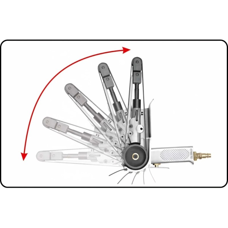 Пневмошлифмашина ленточная 20х520мм YATO YT-09742