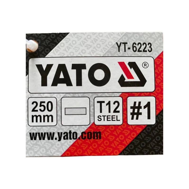 Напильник по металлу плоский 250мм #1 YATO YT-6223