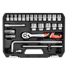 Набор головок с трещоткой 1/2'' 25пр YATO YT-38741