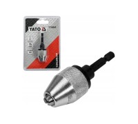 Патрон самозажимной для дрели 0,5-6,5мм HEX  YATO YT-04645