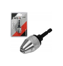 Патрон самозажимной для дрели 0,5-6,5мм HEX  YATO YT-04645