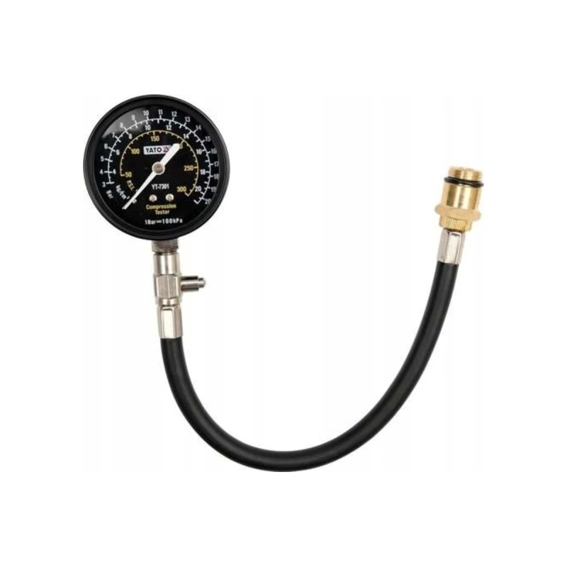 Компрессометр с гибким шлангом (max 21 BAR) YATO YT-7301