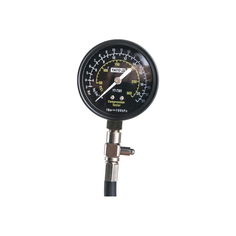 Компрессометр с гибким шлангом (max 21 BAR) YATO YT-7301
