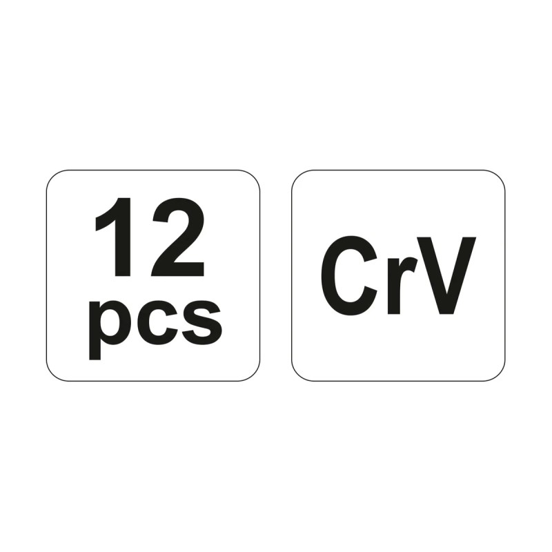 Набор зубил, пробойников и керн 12пр YATO YT-4714