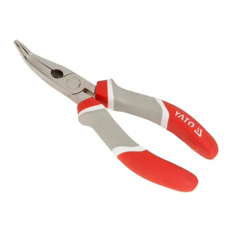 Тонкогубцы изогнутые 200мм CRV YATO YT-2028