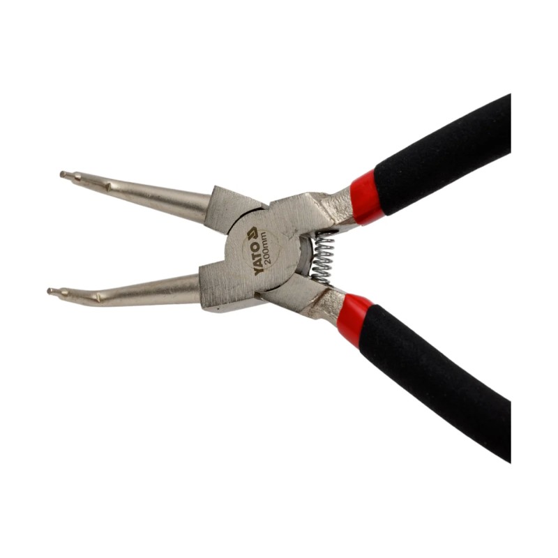 Съёмник стопорных колец загнутый (сжим) 200мм YATO YT-2147