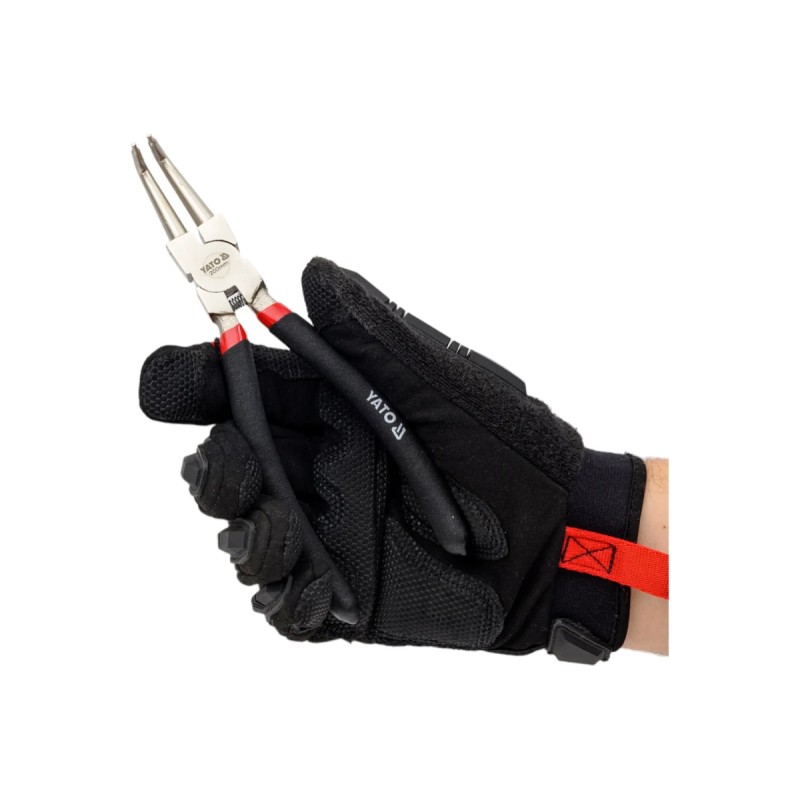 Съёмник стопорных колец загнутый (сжим) 200мм YATO YT-2147