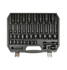 Набор головок торцовых 1/2", 9-30 мм, ударные с переходниками, 40 пр YATO YT-10555