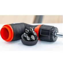 Трещоточная отвёртка с набором насадок, 13 предметов YATO YT-27951