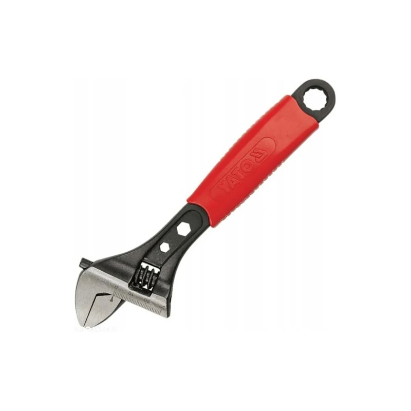 Ключ разводной 200мм с обрезиненной ручкой YATO YT-2171