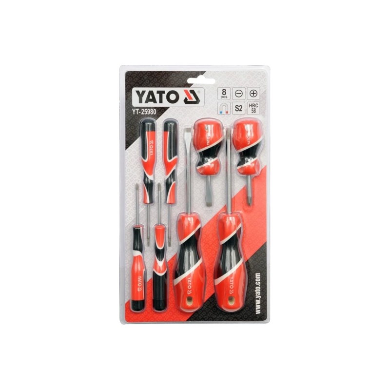 Набор отвёрток 8 пр. YATO YT-25980