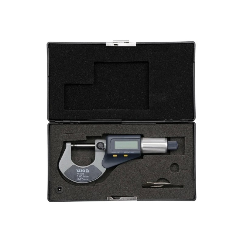 Микрометр электронный цифровой 0-25мм YATO YT-72305