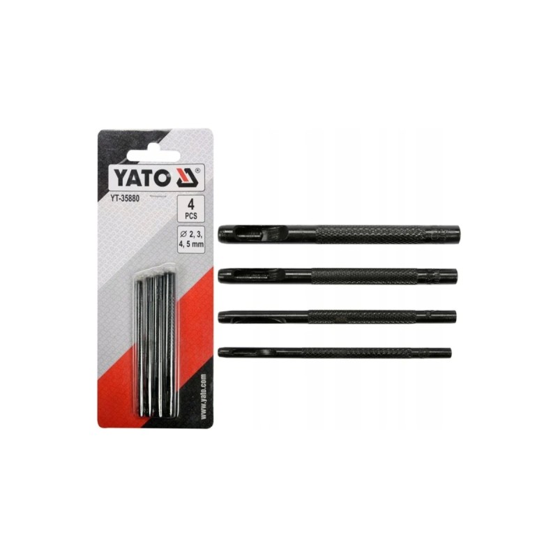 Пробойники для кожи 2-3-4-5мм YATO YT-35880
