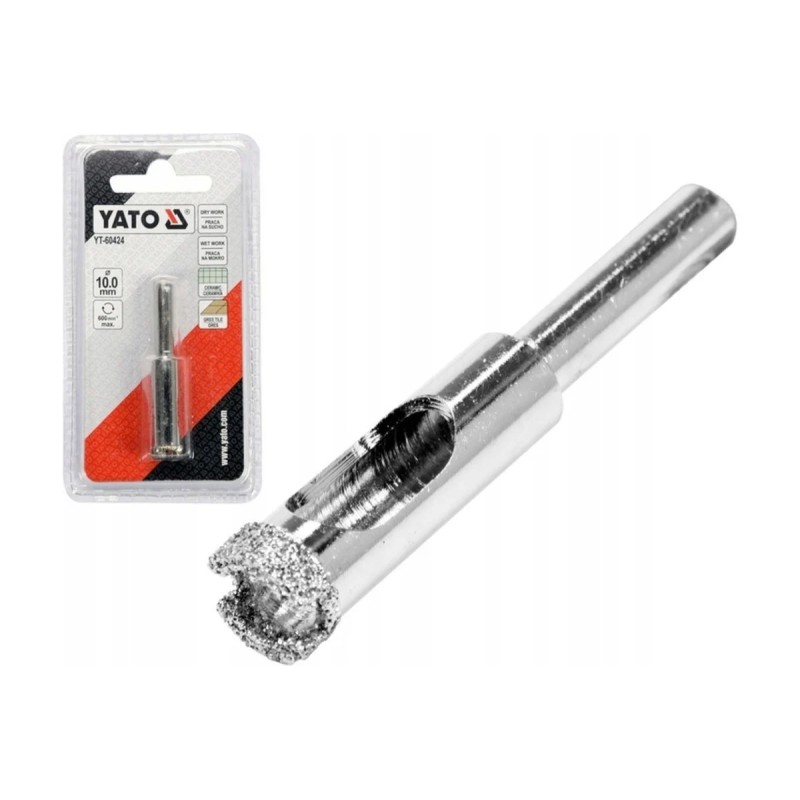 Сверло алназное по керамограниту 10мм YATO YT-60424