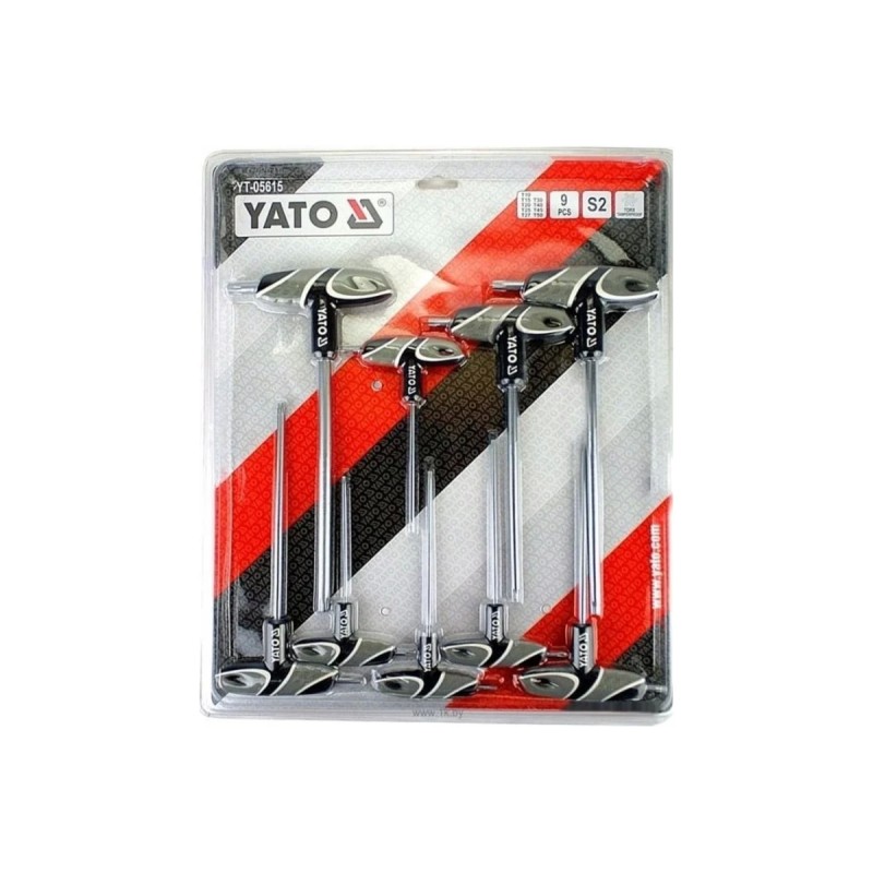 Набор ключей TORX с Т-образной рукояткой 9пр YATO YT-05615