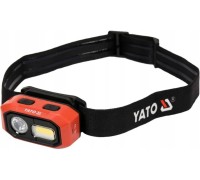 Налобный фонарь 480лм, аккум. датчик движения YATO YT-08592