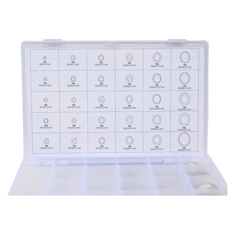 Набор алюминиевых шайб, 300 пр YATO YT-06865