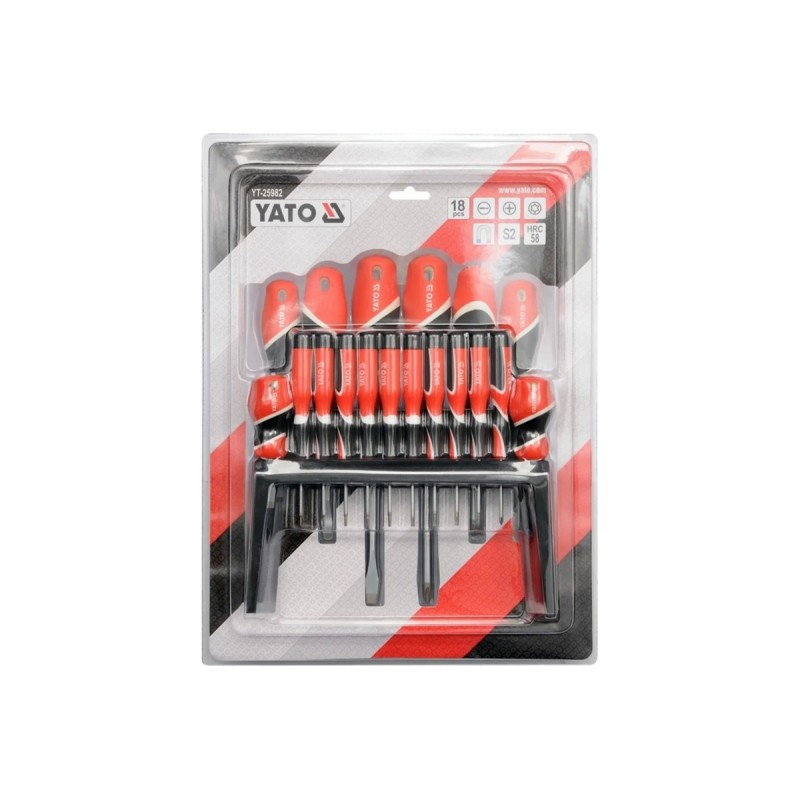 Набор отвёрток 18 пр. YATO YT-25982