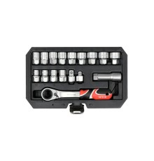 Набор торцевых головок проходных SPLINE 3/8"1/2" YATO YT-38653