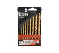 Набор сверл по металлу HSS-TiN 10 шт. 1-10мм YATO YT-44674
