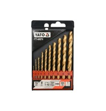 Набор сверл по металлу HSS-TiN 10 шт. 1-10мм YATO YT-44674