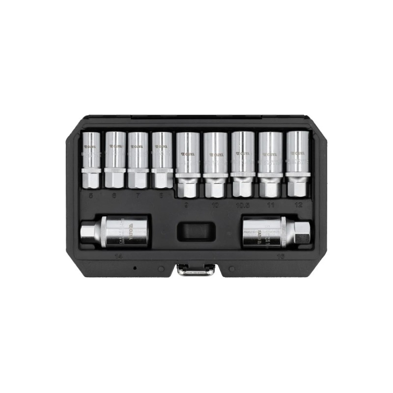 Набор шпильковертов-головок для снятия штифтов 3/8" и 1/2" 11 шт YATO YT-06201