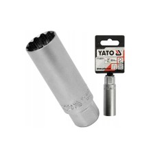 Головка свечная 3/8" 16мм 12PT YATO YT-38511