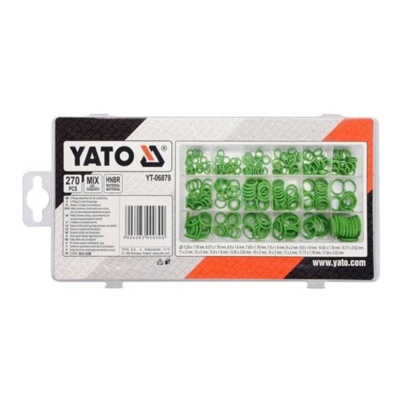 Набор зеленых уплотнительных колец для систем кондиционирования воздуха YATO YT-06879