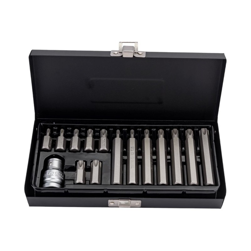 Набор специальных бит "ТОRХ" с переходником 15предм. YATO YT-0411